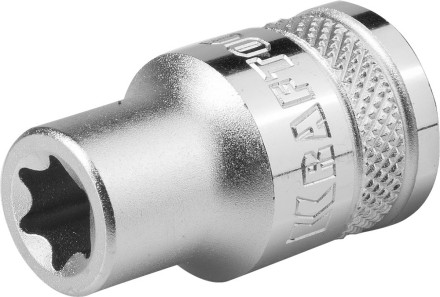 Торцовая головка KRAFTOOL &quot;INDUSTRIE QUALITAT&quot;, Cr-V, внешний TORX, хромосатинированная, 1/2&quot;, Е 14 27810-14_z01 купить в Нефтеюганске