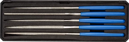 Набор ЗУБР &quot;ЭКСПЕРТ&quot; Надфили с алмазным напылением в пластиковом боксе, P 140, 140х75мм, 5 предметов 33388-140-H5 купить в Нефтеюганске