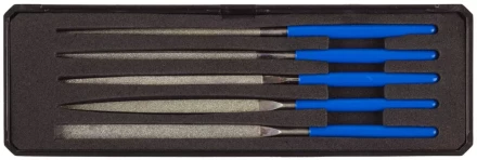 Набор ЗУБР &quot;ЭКСПЕРТ&quot; Надфили с алмазным напылением в пластиковом боксе, P 140, 140х75мм, 5 предметов 33388-140-H5 купить в Нефтеюганске