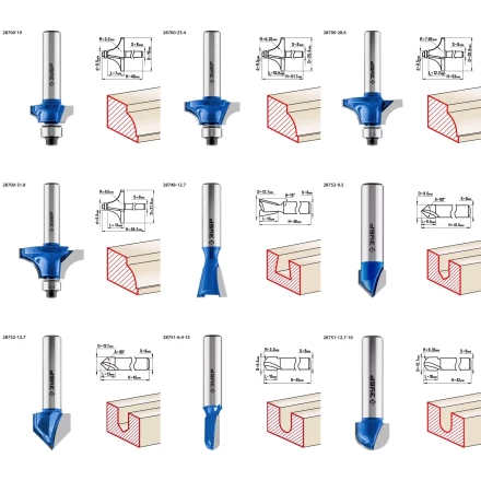 ЗУБР 30 шт, набор профильных фрез по дереву, Профессионал (28796-H30) купить в Нефтеюганске