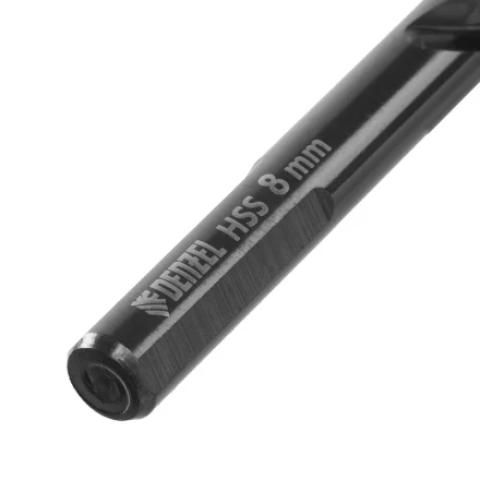 Сверло по металлу, 8 мм, HSS-Tin, Golden Tip, 8 шт. Denzel 717219 купить в Нефтеюганске
