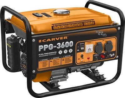 Генератор бензиновый CARVER PPG- 3600 LT-168F-1 купить в Нефтеюганске