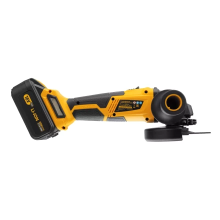 Машина углошлифовальная аккумуляторная бесщет. Denzel BLG-IB-18-125-4 27005, Li-ion, 18 В купить в Нефтеюганске