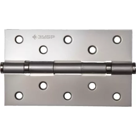 Петля универсальная ЗУБР &quot;ЭКСПЕРТ&quot;, 2 подшипника, цвет мат. никель (PN), с крепежом, 125х75х2,5мм, 2 шт 37601-125-4 купить в Нефтеюганске