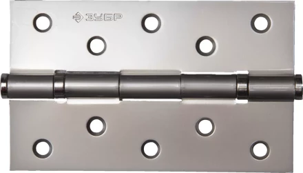 Петля универсальная ЗУБР &quot;ЭКСПЕРТ&quot;, 2 подшипника, цвет мат. никель (PN), с крепежом, 125х75х2,5мм, 2 шт 37601-125-4 купить в Нефтеюганске