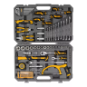 Набор инструментов Denzel 15803, 1/2", 1/4", CrV, S2, пластиковый кейс, 100 предметов купить в Нефтеюганске