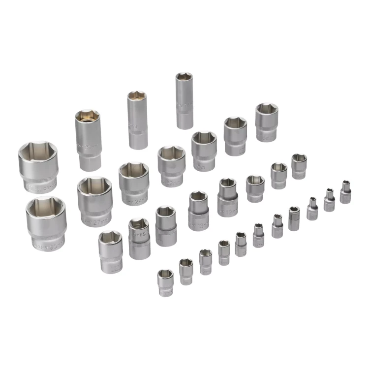 Набор инструментов Denzel 15803, 1/2", 1/4", CrV, S2, пластиковый кейс, 100 предметов купить в Нефтеюганске