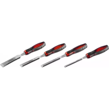 Набор MIRAX: Стамески с двухкомпонентной прозрачной рукояткой в блистере, 4шт 1810-H4 купить в Нефтеюганске