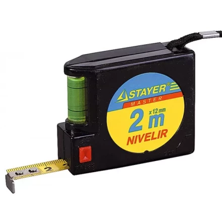 Рулетка STAYER &quot;NIVELIR&quot;, 2м 3408-2 купить в Нефтеюганске