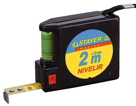 Рулетка STAYER &quot;NIVELIR&quot;, 2м 3408-2 купить в Нефтеюганске