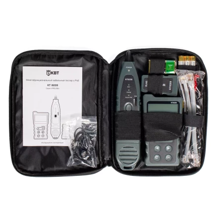 LAN-тестер КВТ KT 8209 для витой пары с поддержкой PoE (86208) купить в Нефтеюганске