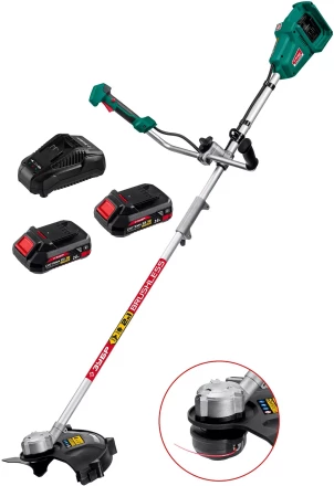 ЗУБР С1-18, 36 В, 35/25.5 см, 2х18 В АКБ (2 А·ч), бесщеточный триммер (ТАБ-365-22) купить в Нефтеюганске