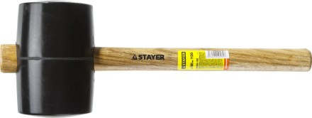 Киянка STAYER резиновая черная с деревянной ручкой, 1130г 20505-100 купить в Нефтеюганске