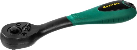 Трещотка для торцовых головок KRAFTOOL &quot;EXPERT&quot;, Сr-V сталь, 72 зубца, пластиковое покрытие, 1/4&quot; 27796-1/4_z02 купить в Нефтеюганске