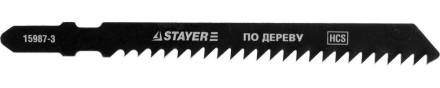Полотна STAYER &quot;PROFI&quot;, T111C, для эл/лобзика, HCS, по дереву, ДВП, ДСП, EU-хвост., шаг 3мм, 75мм, 2шт 15987-3_z01 купить в Нефтеюганске