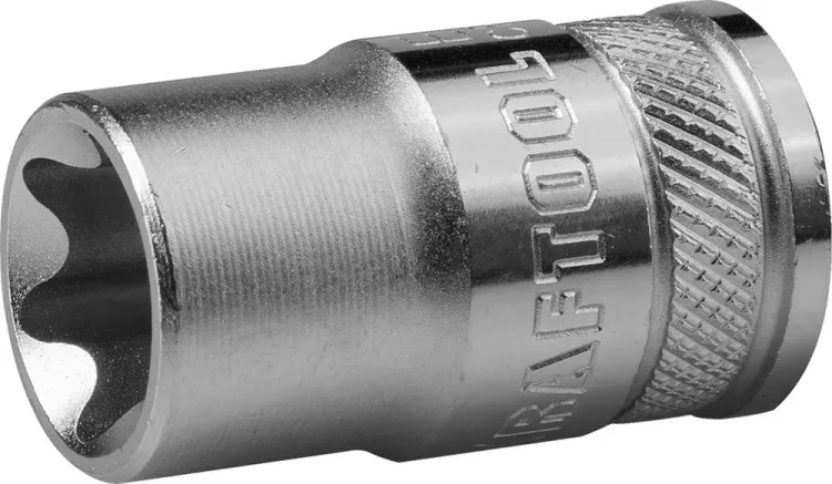 Торцовая головка KRAFTOOL "INDUSTRIE QUALITAT", Cr-V, внешний TORX, хромосатинированная, 1/2", Е 12 27810-12_z01 купить в Нефтеюганске
