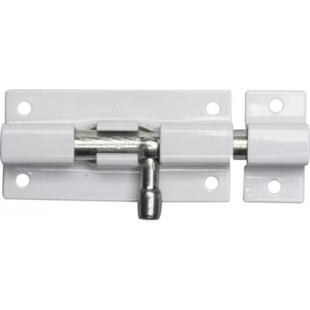 Задвижка накладная для окон и мебели &quot;ШП-60 БЦ&quot;, цвет белый/цинк, 60мм 37751-60 купить в Нефтеюганске