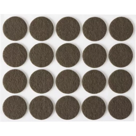 Накладки STAYER &quot;COMFORT&quot; на мебельные ножки, самоклеящиеся, фетровые, коричневые, круглые - диаметр 22 мм, 20 шт 40910-22 купить в Нефтеюганске