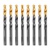 Сверло по металлу, 8,5 мм, HSS-Tin, Golden Tip, 8 шт. Denzel 717220 купить в Нефтеюганске