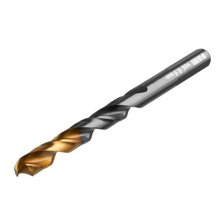 Сверло по металлу, 8,5 мм, HSS-Tin, Golden Tip, 8 шт. Denzel 717220 купить в Нефтеюганске