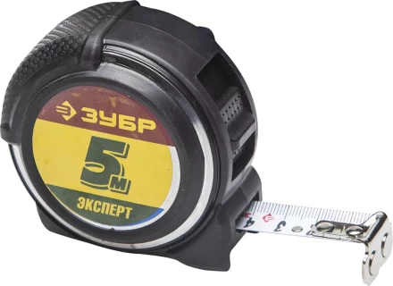 Рулетка ЗУБР &quot;ЭКСПЕРТ&quot; &quot;АНТЕЙ&quot;, металлический обрезиненный корпус, полотно с нейлоновым напылением, 5мх19мм 34053-05-19 купить в Нефтеюганске