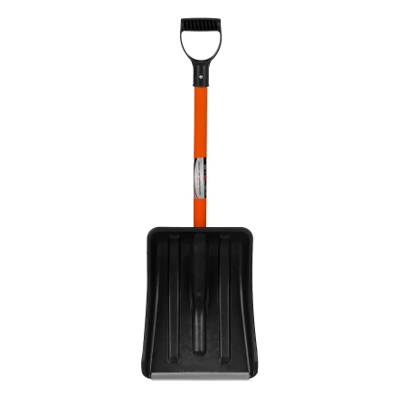 Лопата для уборки снега полипропиленовая Stels, 275х365х790 мм, стальной черенок, Россия, 61654 купить в Нефтеюганске
