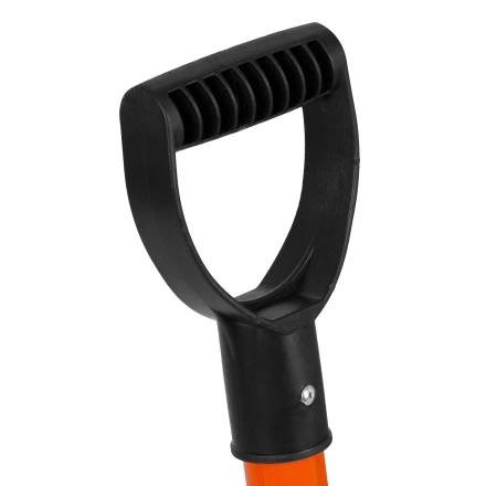 Лопата для уборки снега полипропиленовая Stels, 275х365х790 мм, стальной черенок, Россия, 61654 купить в Нефтеюганске