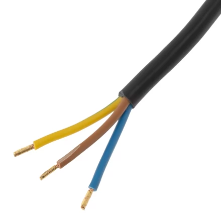 Шнур сетевой Denzel Energy Series, ПВС, 1,5 м, 3 x 1,5 мм, с неразборной вилкой, черный, 3 м, 37671 купить в Нефтеюганске