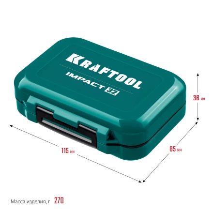 Набор ударных торсионных бит KRAFTOOL Impact, Cr-Mo-V-Nb сталь 26066-H32 купить в Нефтеюганске