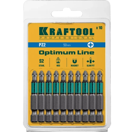 Биты KRAFTOOL OPTIMUM PZ 26124-2-50-10 купить в Нефтеюганске