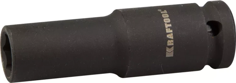 Торцовая головка KRAFTOOL "INDUSTRIE QUALITAT" ударная, удлиненная (1/2"), FLANK, Cr-Mo, фосфатированная, 12 мм 27942-12_z01 купить в Нефтеюганске