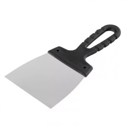 Шпательная лопатка из нержавеющей стали 100 мм пластмассовая ручка Россия 85135 купить в Нефтеюганске