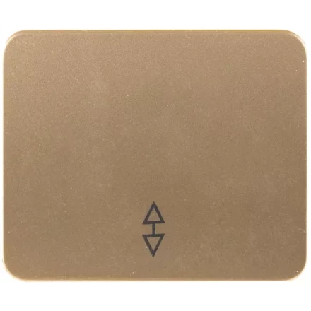 Выключатель СВЕТОЗАР &quot;ГАММА&quot; проходной, одноклавишный, без вставки и рамки, цвет золотой металлик, 10A/~250B SV-54137-GM купить в Нефтеюганске