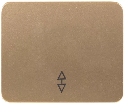 Выключатель СВЕТОЗАР &quot;ГАММА&quot; проходной, одноклавишный, без вставки и рамки, цвет золотой металлик, 10A/~250B SV-54137-GM купить в Нефтеюганске