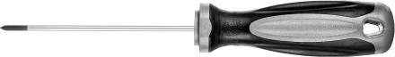 Отвертка MIRAX 25096-0-10, закаленный стержень, двухкомпонентная рукоятка, PH0x100мм 25096-0-10 купить в Нефтеюганске