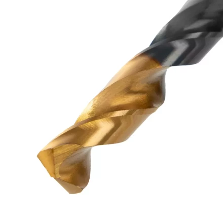 Сверло по металлу, 9 мм, HSS-Tin, Golden Tip, 8 шт. Denzel 717221 купить в Нефтеюганске