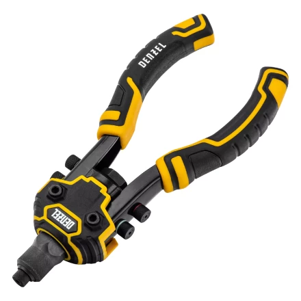 Заклепочник двуручный, заклепки 2,4-3,2-4,0-4,8-6,4 мм Denzel 40500 купить в Нефтеюганске