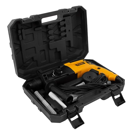 Перфоратор электрический RHH-800-26  SDS-plus 800 Вт 3 Дж  3 плюс 1 режим Denzel 26607 купить в Нефтеюганске