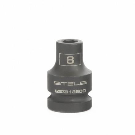 Головка ударная шестигранная 8 мм 1/2&quot; CrMo Stels 13900 купить в Нефтеюганске