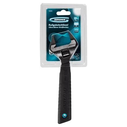 Ключ разводной, 200 мм Gross 15573, CrV, ультратонкие губки купить в Нефтеюганске