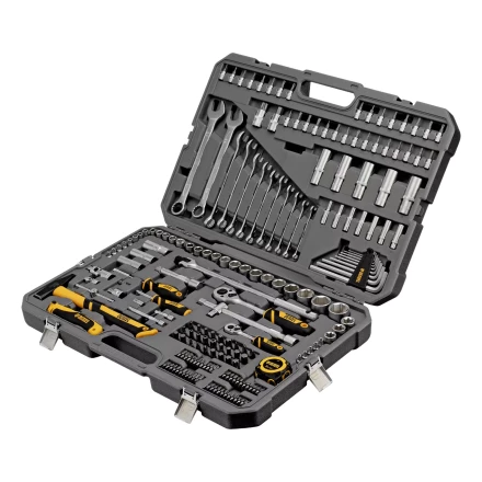 Набор инструментов Denzel 15806, 1/2&quot;, 1/4&quot;, CrV, S2, пластиковый кейс, 194 предмета купить в Нефтеюганске