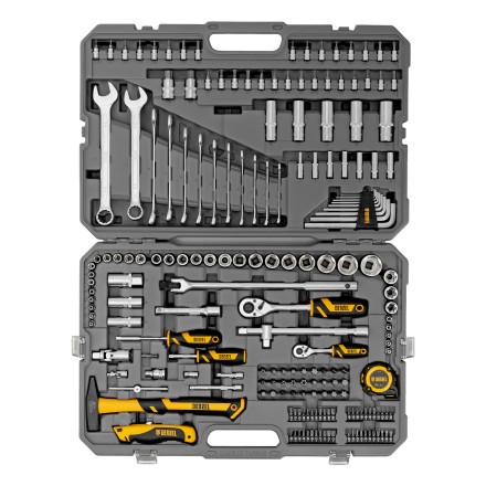 Набор инструментов Denzel 15806, 1/2&quot;, 1/4&quot;, CrV, S2, пластиковый кейс, 194 предмета купить в Нефтеюганске