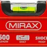 Уровень коробчатый усиленный MIRAX, фрезерованная поверхность, утолщенный профиль, 3 противоударных ампулы (1 поворотная на 360 град), с ручками, 60 см 34603-060 купить в Нефтеюганске