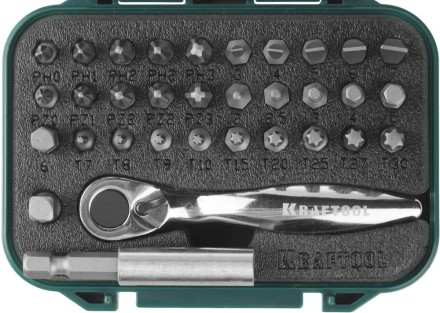 PRO. Наборы в боксе: БИТЫ KRAFTOOL PRO-Drive 26157-H33 купить в Нефтеюганске