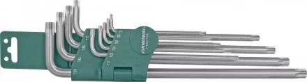 Набор ключей угловых Torx EXTRA LONG T9-Т50 10предметов Jonnesway H12S110S 48067 купить в Нефтеюганске