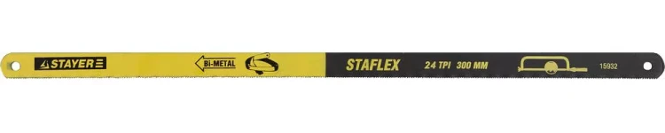 Полотно STAYER "PROFI" "STAYER-FLEX" по металлу, биметаллическое, 24TPI, 300 мм, 10 шт 15932-S10 купить в Нефтеюганске
