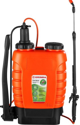 Опрыскиватель садовый GRINDA &quot;Fine Spray&quot;, ранцевый, телескопический удлинитель, 15л 425216 купить в Нефтеюганске