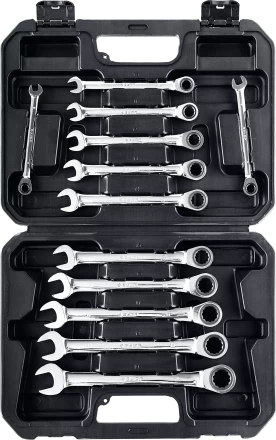 Наборы трещоточных комбинированных ключей Зубр серия ПРОФЕССИОНАЛ 27073-H12 купить в Нефтеюганске