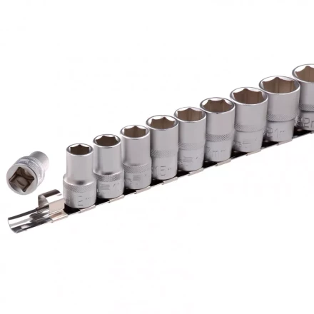 Набор торцевых головок 1/2 шестигранные CrV 10 шт 10-22 мм Stels 13600 купить в Нефтеюганске