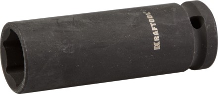 Торцовая головка KRAFTOOL &quot;INDUSTRIE QUALITAT&quot; ударная, удлиненная (1/2&quot;), FLANK, Cr-Mo, фосфатированная, 17 мм 27942-17_z01 купить в Нефтеюганске